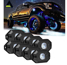 Led Work Rock Light Pods Rgb Multi-color Changing Driving Offroad Truck 8pcs