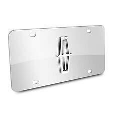 Lincoln 3d Logo Chrome Stainless Steel License Plate