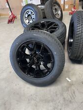 20 Gloss Black Honeycomb Wheels Rims 2755520 Tires Chevy Silverado Tahoe Sierra
