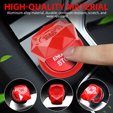 Car Engine Start Stop Push Button Switch Cover Metal Alloy Trim Accessories Red