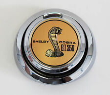 New 1967-1968 Mustang Shelby Cobra Gas Cap Gold Pop Open Snake Gt350 Emblem