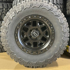 4 17x9 Black Rhino Kelso Wheels Rims 33 Mt Tires 6x5.5 Gmc Sierra 1500 Yukon