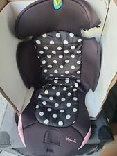 Minnie Disney Booster Car Seat Fabric Cover Cushion Padding Black Pink.