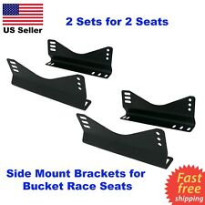 2x Side Mount Bracket Invictus Momo Omp Nrg Sparco Recaro Race Bucket Seats