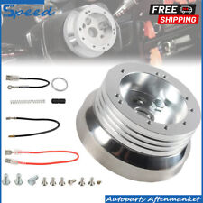5 6 Hole Steering Wheel Polished Hub Adapter For Chevy Flaming River Ididit Gm