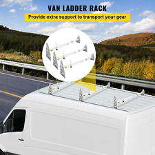 Vevor Van Roof Ladder Rack 3 Bars 661 Lbs Capacity 52-64 Adjustable Steel R