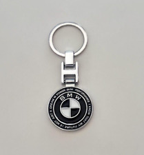 Bmw M-power Black 3d Chrome Keyring Luxury Keychain High Quality Key Ring Gift