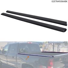 2 Pcs Truck Side Bed Cap Molding Rail Cover Fit For 99-07 Silveradosierra 6.5ft