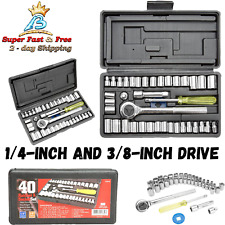 High Impact Socket Set 14-inch And 38-inch Drive Small Socket Set 40-pieces