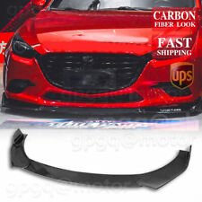 For Mazda 3 5 6 Cx3 Cx3o Cx5 Carbon Front Bumper Lip Jdm Chin Splitter Spoiler