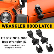 2x Locking Catch Buckle Kit Hood Latch Parts For Jeep Wrangler Jk 2007-2018