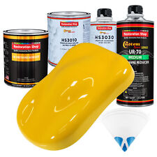 Viper Yellow Premium Quart Urethane Basecoat Clearcoat Car Auto Body Paint Kit