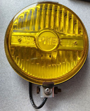 Vintage Power Ipf-75 Halogen Fog Light Amber Yellow Thick Glass 5 Diameter