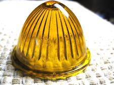 Vintage Marker Light 2.5 Amber Glass Rat Rod
