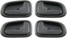 Pack Of 4 Interior Door Handle Dark Gray For 93-97 Toyota Corolla Geo Prizm