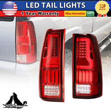 Led Tail Lights For 1999-2002 Chevy Silverado 1500 99-2006 Gmc Sierra Red Lamps