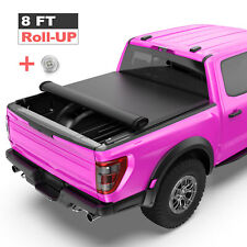 8ft Roll Up Long Bed Soft Tonneau Cover Fits 09-14 Ford F-150 Truck Waterproof