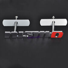 Chrome Red Auto Front Hood Grille Badge Emblem Nismo Metal Decals