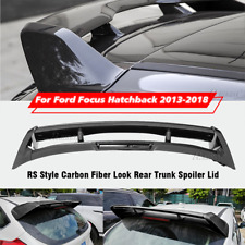 For 2013-18 Ford Focus Hatchback Rs Style Rear Roof Top Spoiler Wing Carbon Look