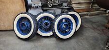 5 Vintage 17 Plymouth Wire Wheels. 5 Lug With Tires. See Description.