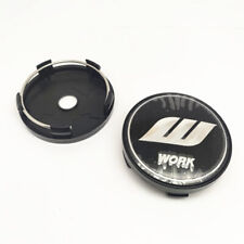 4pcs 60 Mm For W Work Black Silver Logo Alloy Wheel Center Caps Hub Caps Rim Cap