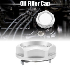 Silver Tone Aluminum Alloy Car Gas Engine Oil Filler Cap For Mitsubishi