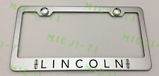Lincoln Stainlesssteel License Plate Frame Rust Free W Bolt Caps