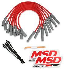 Msd 31639 8.5mm Red Ignition Spark Plug Wires 2010-2014 Ford F-150 Raptor 6.2l