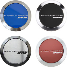 Set Of 4 Work Wheels Emotion Flat Center Caps Zr10 T7r D9r Kiwami T5r