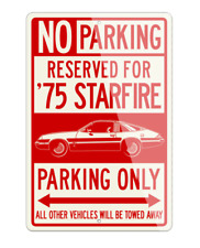 1975 Oldsmobile Starfire Hatchback Reserved Aluminum Parking Sign 2 Sizes - Usa