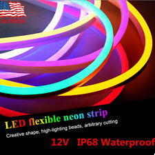 3.3ft Flexible Led Strip Waterproof Neon Glow Lights Silicone Tube Lamp Decor