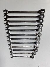 Snap On Ratchet Wrench Set Ratcheting Flank Drive Plus Metric 8-19mm Read