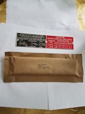Dodge M37 M43 Shifting And Road Speed Plates Total Of 20