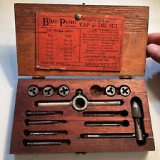 Vintage Snap On Snap-on Blue Point Tap And Die Set Td-2500 - Missing 1 Piece.