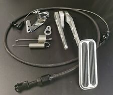 Billet Alum 5x2 Gas Pedalblack Throttle Cable Bracket Spring Kit Hot Rodm 48
