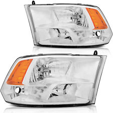 For 2009-2010 Dodge Ram 1500 Headlights Headlamps Assembly Lamp Pair Replacement