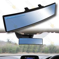 Universal Convex 270mm Wide Broadway Blue Tint Interior Clip On Rear View Mirror