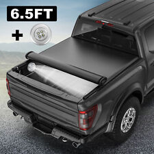 6.5 Bed Soft Roll Up Truck Tonneau Cover For 2002-23 Dodge Ram 1500 2500 3500