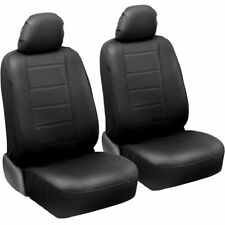 Carxs Ultraluxe Faux Leather Front Car Seat Covers In Black