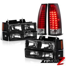 94-98 Chevy C10 Ck 1500 2500 3500 2wd 4wd Red Led Tail Corner Head Lights Lamp