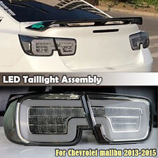 For 2013 2014 2015 Chevrolet Malibu Led Taillight Rear Lamp Assembly Black 1 Set