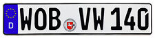 Vw Wolfsburg Front German License Plate Wob By Z Plates With Unique Number New