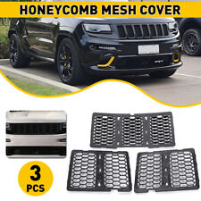 For Jeep Grand Cherokee 2014-2016 Front Grill Cover Mesh Grille Black Insert Kit