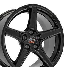 Black 18x9 Wheel Fits Ford Mustang 1994-2004 Saleen Style