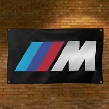M Power Flag 3x5 Ft Bmw Motorsport Banner Garage Workshop Man Cave Wall Decor