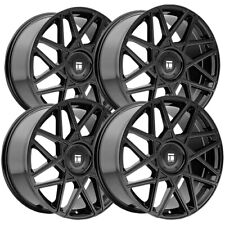 Set Of 4 Touren Tr66 17x8 5x1125x120 35mm Gloss Black Wheels Rims 17 Inch