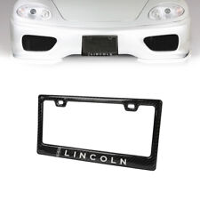 100 Real Carbon Fiber Black Glossy Lincoln License Plate Frame-1pcs