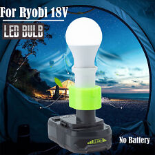 Cordless Led Work Light E27 Bulb Lamp For Ryobi 18v Lithium Battery Powered New
