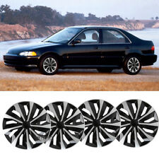 For Honda Civic 15 4pcs Wheel Covers Snap On Hub Caps Fit R15 Tire Steel Rim