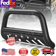 Us Bull Bar Push Brush Front Bumper Grille Guard For 2004-2023 Ford F-150 Black